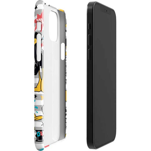 Looney Tunes Daffy Duck Striped Patches iPhone 12 Mini Lite Case