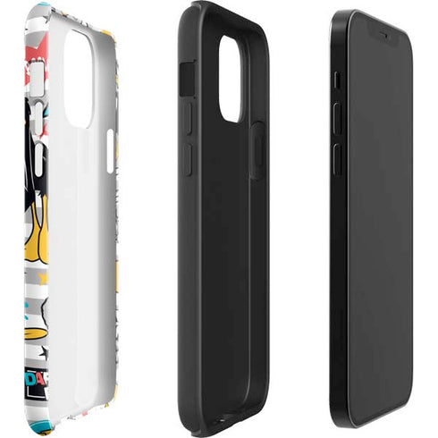 Looney Tunes Daffy Duck Striped Patches iPhone 12 Pro Impact Case