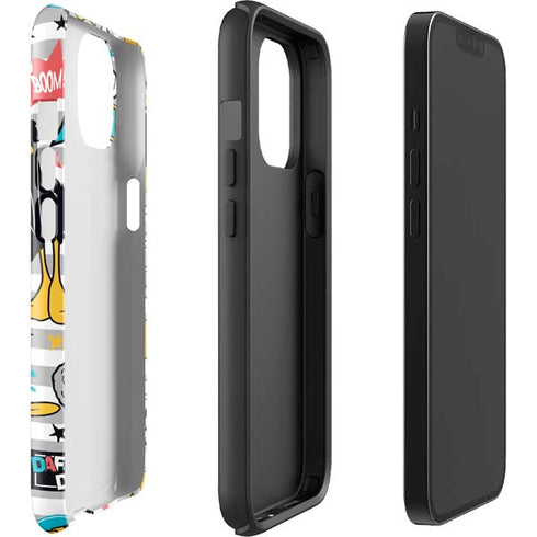 Looney Tunes Daffy Duck Striped Patches iPhone 13 Impact Case