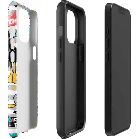 Looney Tunes Daffy Duck Striped Patches iPhone 13 Pro Max Impact Case