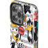Looney Tunes Daffy Duck Striped Patches iPhone 14 Pro Impact Case