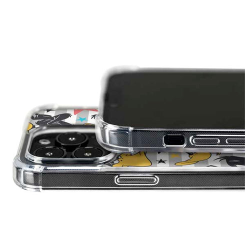 Looney Tunes Daffy Duck Striped Patches iPhone 15 Pro Max MagSafe Case