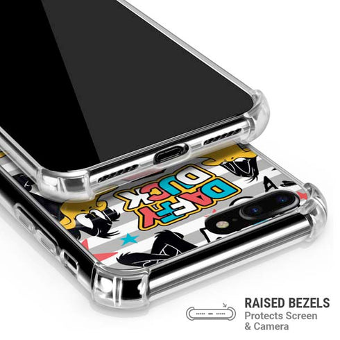 Looney Tunes Daffy Duck Striped Patches iPhone 7/8 Plus Clear Case