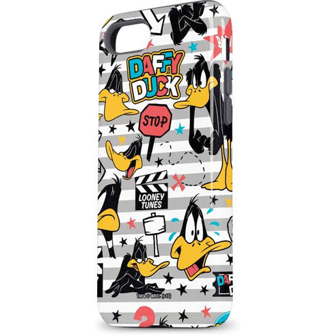 Looney Tunes Daffy Duck Striped Patches iPhone 8 Pro Case