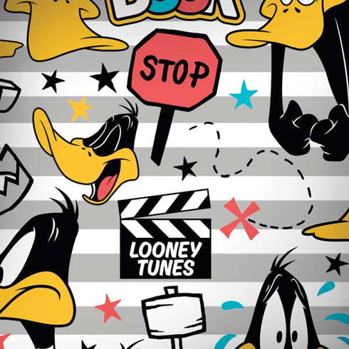 Looney Tunes Daffy Duck Striped Patches iPhone X Skin