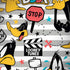 Looney Tunes Daffy Duck Striped Patches iPhone X Skin