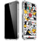 Looney Tunes Daffy Duck Striped Patches iPhone XS Max Clear Case