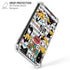 Looney Tunes Daffy Duck Striped Patches iPhone XS Max Clear Case