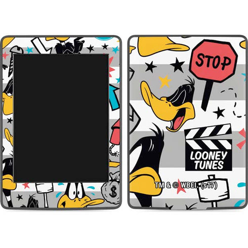 Looney Tunes Daffy Duck Striped Patches Amazon Kindle Skin