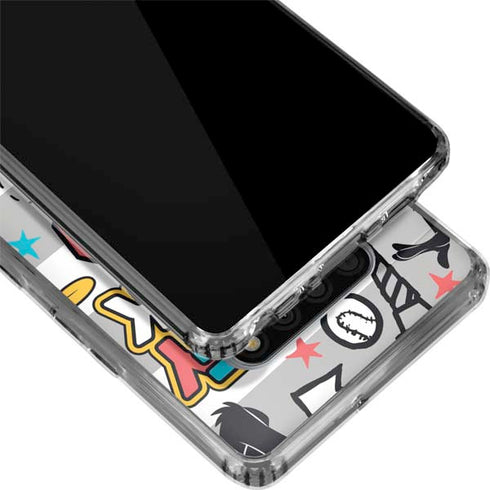 Looney Tunes Daffy Duck Striped Patches LG Stylo 6 Clear Case