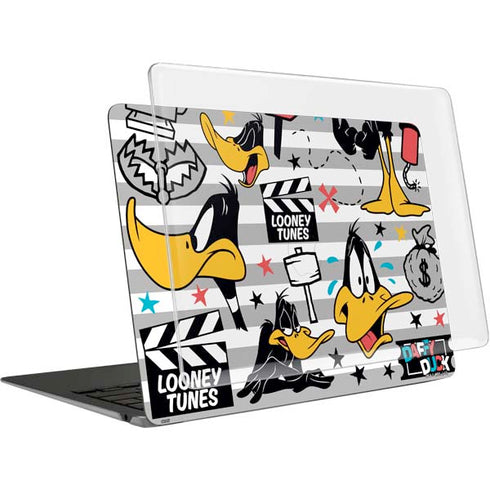 Looney Tunes Daffy Duck Striped Patches MacBook Air 13in (2020) Case plus Skin