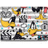 Looney Tunes Daffy Duck Striped Patches MacBook Pro 14in (2021-24) Skin