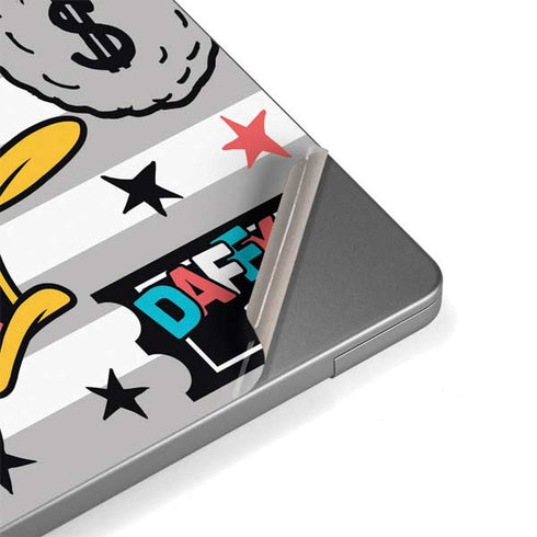Looney Tunes Daffy Duck Striped Patches MacBook Pro 14in (2021-24) Skin