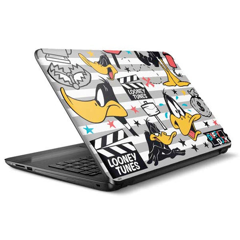 Looney Tunes Daffy Duck Striped Patches HP Notebook Skin