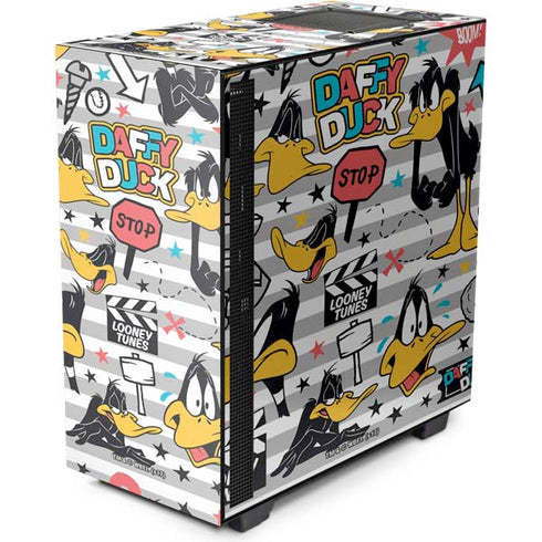 Looney Tunes Daffy Duck Striped Patches NZXT H510 Compact ATX Mid-Tower Case Skin