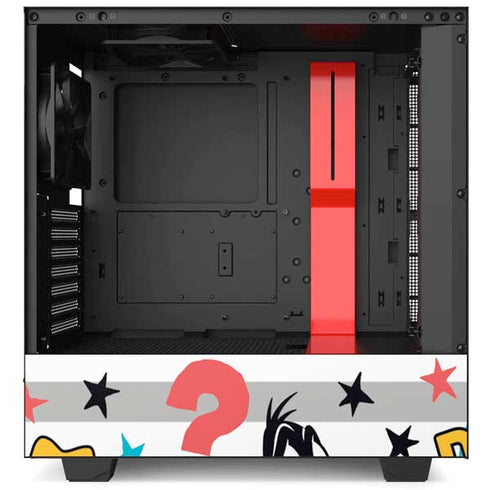 Looney Tunes Daffy Duck Striped Patches NZXT H510 Compact ATX Mid-Tower Case Skin