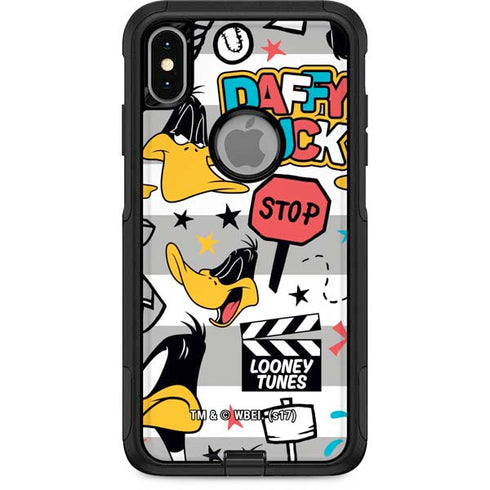 Looney Tunes Daffy Duck Striped Patches Otterbox Commuter iPhone Skin