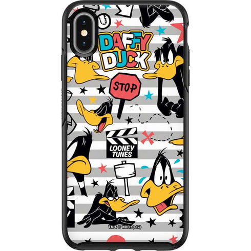 Looney Tunes Daffy Duck Striped Patches Otterbox Symmetry iPhone Skin