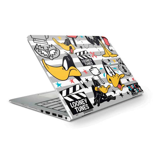 Looney Tunes Daffy Duck Striped Patches HP Spectre Skin