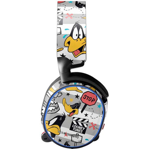 Looney Tunes Daffy Duck Striped Patches SteelSeries Arctis 3 Skin