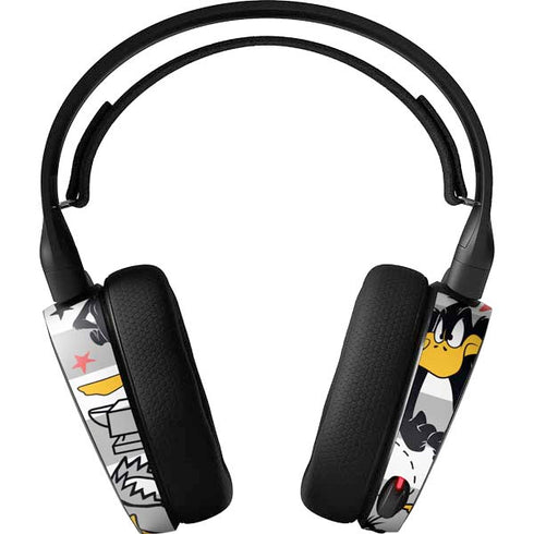 Looney Tunes Daffy Duck Striped Patches SteelSeries Arctis 3 Skin