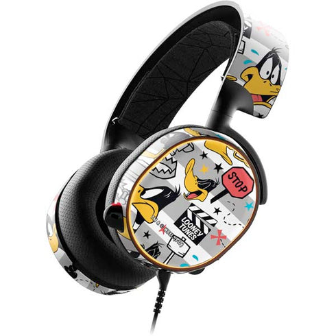 Looney Tunes Daffy Duck Striped Patches SteelSeries Arctis 5 Skin