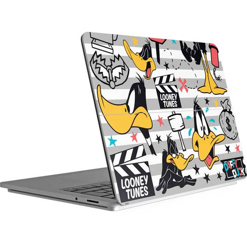 Looney Tunes Daffy Duck Striped Patches Surface Laptop Studio Skin
