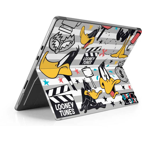 Looney Tunes Daffy Duck Striped Patches Surface Pro 8 Skin