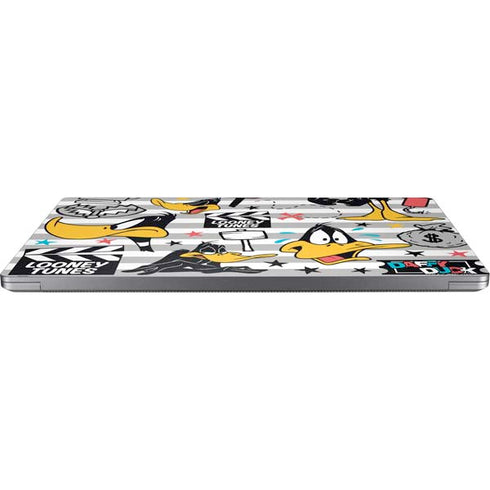 Looney Tunes Daffy Duck Striped Patches Universal Laptop 18in (14.6 x 10.6in) Skin