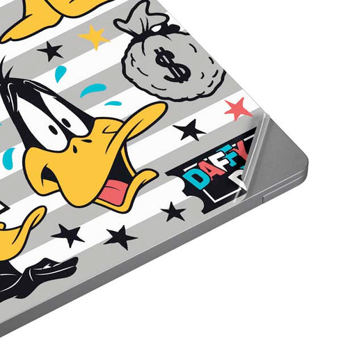 Looney Tunes Daffy Duck Striped Patches Universal Laptop 18in (14.6 x 10.6in) Skin