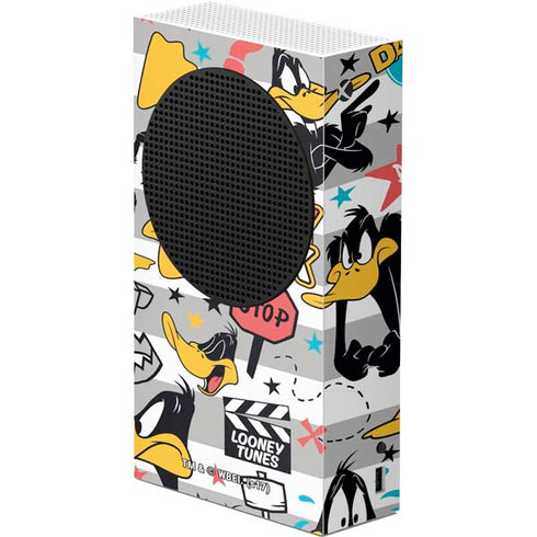 Looney Tunes Daffy Duck Striped Patches Xbox Series S Console Skin