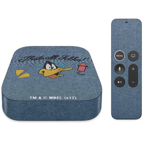 Looney Tunes Daffy Duck Thats All Folks Apple TV Skin