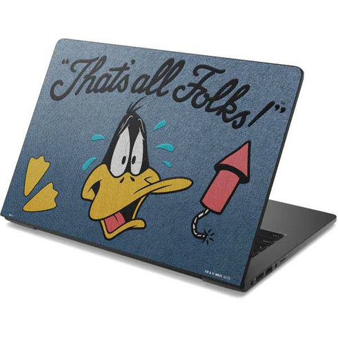 Looney Tunes Daffy Duck Thats All Folks Dell Chromebook Skin