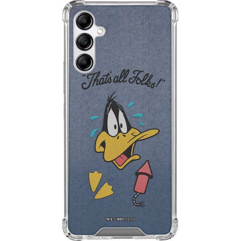 Looney Tunes Daffy Duck Thats All Folks Galaxy A14 5G Clear Case