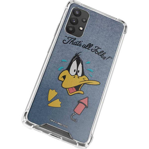 Looney Tunes Daffy Duck Thats All Folks Galaxy A32 5G Clear Case