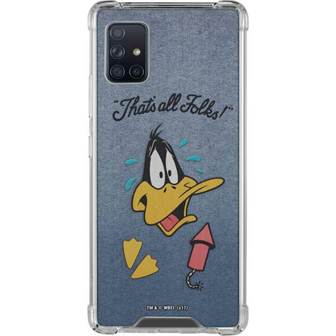 Looney Tunes Daffy Duck Thats All Folks Galaxy A51 5G Clear Case