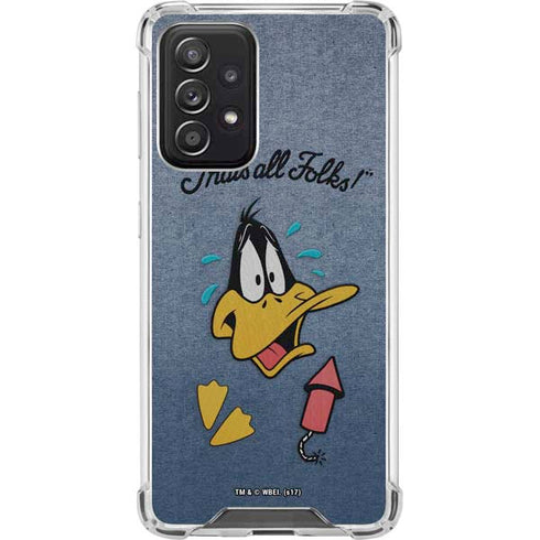 Looney Tunes Daffy Duck Thats All Folks Galaxy A52 5G Clear Case