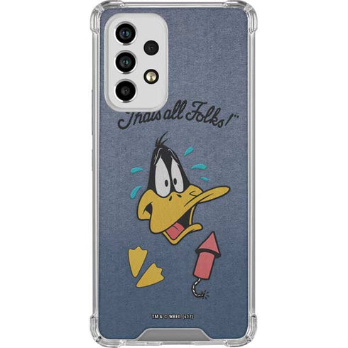 Looney Tunes Daffy Duck Thats All Folks Galaxy A53 5G Clear Case