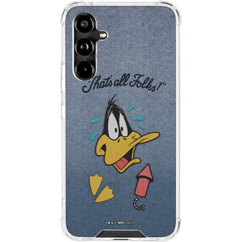 Looney Tunes Daffy Duck Thats All Folks Galaxy A54 5G Clear Case