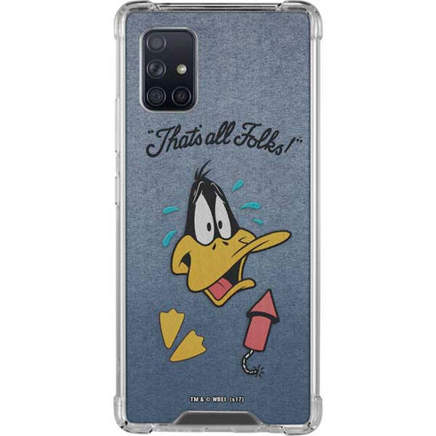 Looney Tunes Daffy Duck Thats All Folks Galaxy A71 5G Clear Case