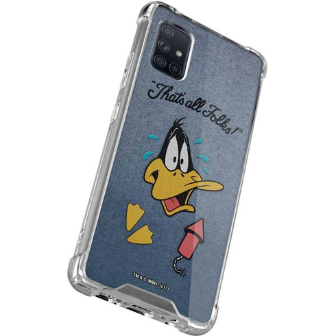 Looney Tunes Daffy Duck Thats All Folks Galaxy A71 5G Clear Case