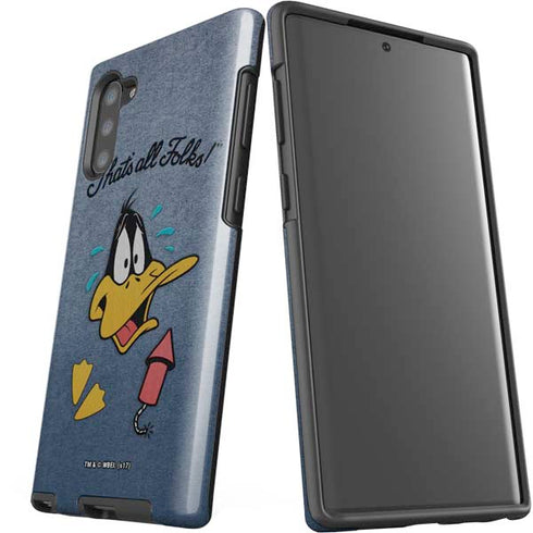 Looney Tunes Daffy Duck Thats All Folks Galaxy Note 10 Pro Case