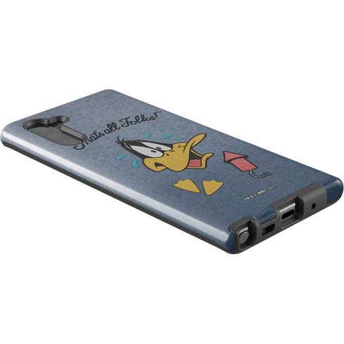 Looney Tunes Daffy Duck Thats All Folks Galaxy Note 10 Pro Case