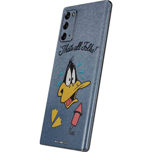Looney Tunes Daffy Duck Thats All Folks Galaxy Note20 5G Skin