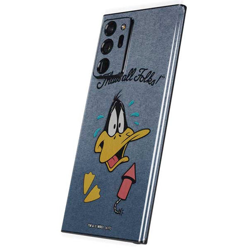 Looney Tunes Daffy Duck Thats All Folks Galaxy Note20 Ultra 5G Skin