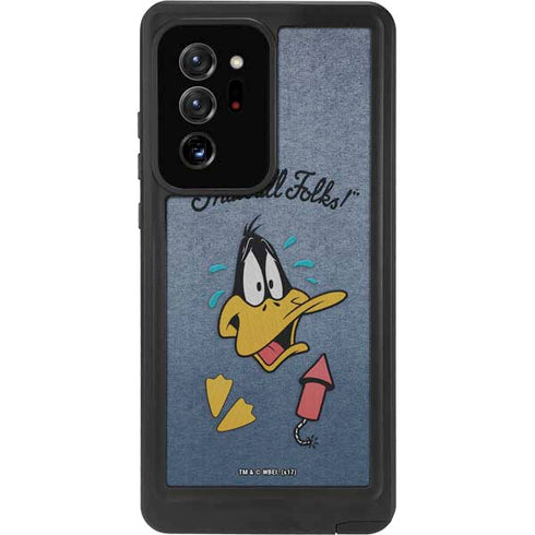 Looney Tunes Daffy Duck Thats All Folks Galaxy Note20 Ultra 5G Waterproof Case