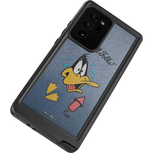 Looney Tunes Daffy Duck Thats All Folks Galaxy Note20 Ultra 5G Waterproof Case