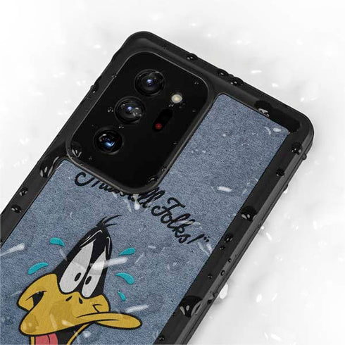 Looney Tunes Daffy Duck Thats All Folks Galaxy Note20 Ultra 5G Waterproof Case