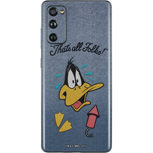 Looney Tunes Daffy Duck Thats All Folks Galaxy S20 Fan Edition Skin