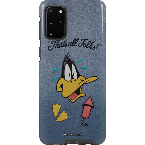 Looney Tunes Daffy Duck Thats All Folks Galaxy S20 Plus Pro Case